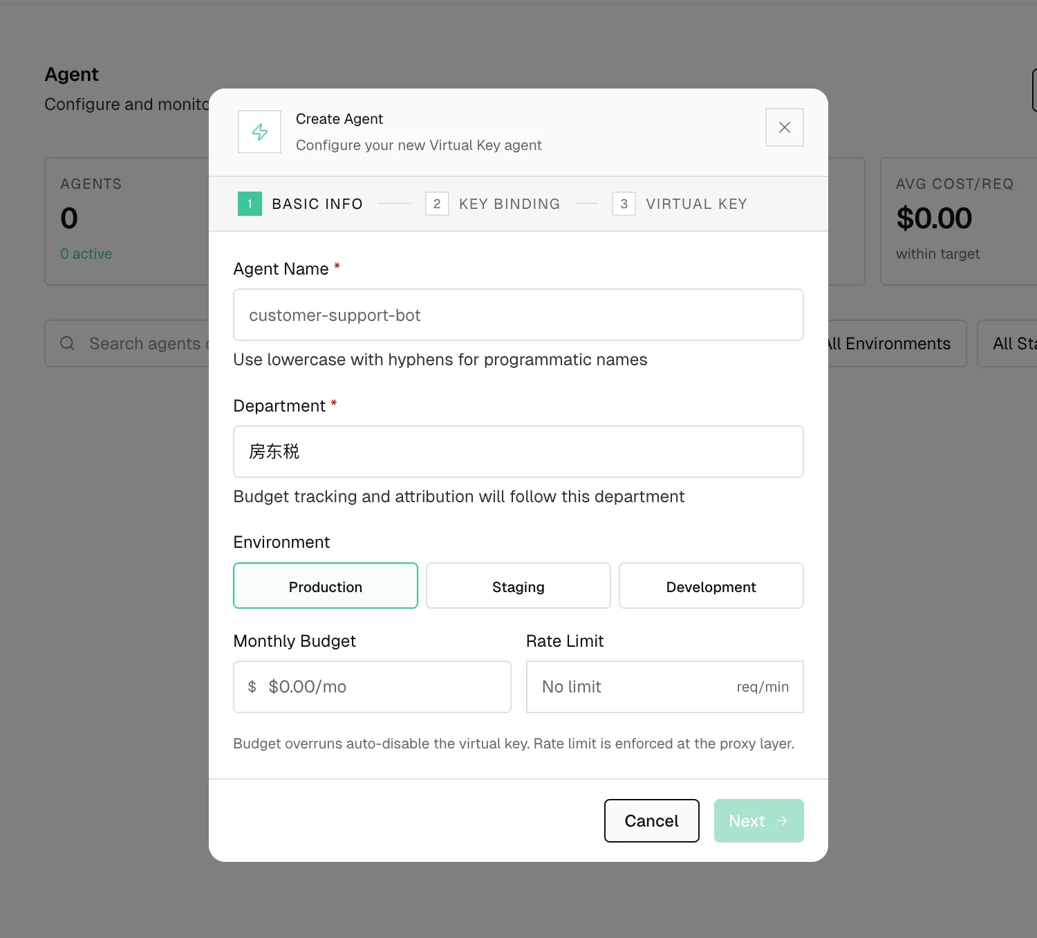 Create an Agent